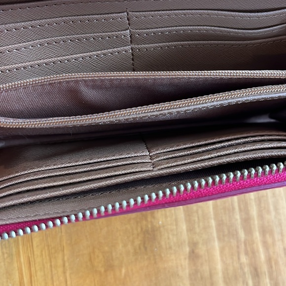 Fossil Issue No 1954 Zip Wallet - Hot Pink - Picture 6 of 13